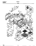 BODY Diagram and Parts List for FES387CCSD  Frigidaire Wall Oven