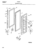 REFRIGERATOR DOOR Diagram and Parts List for FRS20PRCW0  Frigidaire Refrigerator