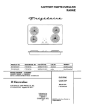 COVER Diagram and Parts List for FEC36C4ACC  Frigidaire Cooktop