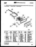 BROILER DRAWER PARTS Diagram and Parts List for 32-1118-23-01  Tappan Range