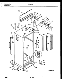 CABINET PARTS Diagram and Parts List for FRT19PRBD1  Frigidaire Refrigerator