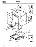 FRAME Diagram and Parts List for MDS251RER1  Frigidaire Dishwasher