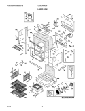 LOWER OVEN Diagram and Parts List for EW30EW65GS6  Electrolux Wall Oven