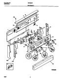 BACKGUARD Diagram and Parts List for FEF389CFTA  Frigidaire Range