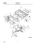 CONTROL PANEL Diagram and Parts List for GLTF1040AS0  Frigidaire Washer