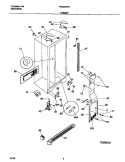 CABINET Diagram and Parts List for FRS20WRHW2  Frigidaire Refrigerator