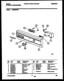 CONSOLE AND CONTROL PARTS Diagram and Parts List for GDB662RBR0  Gibson Dishwasher