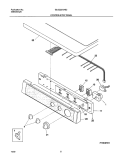 CONTROLS / TOP PANEL Diagram and Parts List for GLGQ221AS2  Frigidaire Dryer