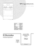 COVER Diagram and Parts List for FGF366CCD  Frigidaire Range