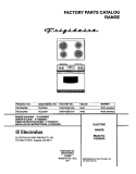 COVER Diagram and Parts List for FED355ASE  Frigidaire Range