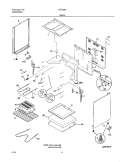 BODY Diagram and Parts List for FEF326AWA  Frigidaire Range