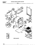 BODY Diagram and Parts List for MEF322WESB  Frigidaire Range