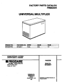 COVER Diagram and Parts List for MFC05M1FW0  Frigidaire Freezer