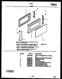 DOOR PARTS Diagram and Parts List for 56-4751-10-05  Tappan Microwave