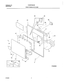 FRNT PNL, DOOR Diagram and Parts List for CRGR7900AS0  Frigidaire Dryer