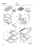 SHELVES Diagram and Parts List for GS21HTZCC0  Frigidaire Refrigerator
