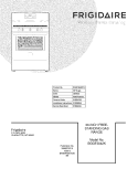COVER Diagram and Parts List for BGGF3042KFJ  Frigidaire Range