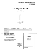 COVER Diagram and Parts List for FFU20G9HW1  Frigidaire Freezer