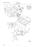 CONTROL PANEL Diagram and Parts List for GLEH1642DS0  Frigidaire Washer Dryer Combo