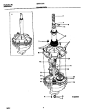 TRANSMISSION Diagram and Parts List for GWS645RBS4  Gibson Washer