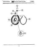 HEATER AND HOUSING Diagram and Parts List for DE2000D-L1  Frigidaire Dryer
