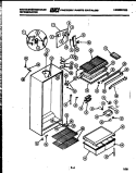 CABINET PARTS Diagram and Parts List for RT163GCH3  Frigidaire Refrigerator