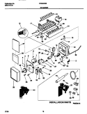 ICE MAKER Diagram and Parts List for FRS22ZRGD0  Frigidaire Refrigerator