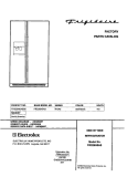 COVER Diagram and Parts List for FRS26H5ASB5  Frigidaire Refrigerator