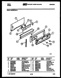 BACKGUARD Diagram and Parts List for 30DEMDWED0-23  Tappan Range