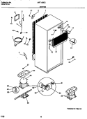 SYSTEM Diagram and Parts List for MRT18BSCW0  Frigidaire Refrigerator
