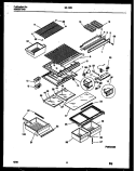 SHELVES AND SUPPORTS Diagram and Parts List for 95-1982-00-01  Tappan Refrigerator
