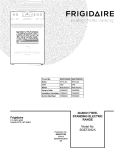 COVER Diagram and Parts List for BGEF3032KBC  Frigidaire Range