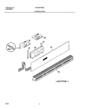 CONTROL PANEL Diagram and Parts List for GLEB30T8ASB  Frigidaire Wall Oven