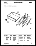 DRAWER PARTS Diagram and Parts List for 76-4960-23-08  Tappan Microwave Oven Combo