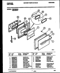 DOOR PARTS Diagram and Parts List for FEB755BAB1  Frigidaire Wall Oven