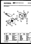 AIR HANDLING PARTS Diagram and Parts List for WAH086P1T1  Frigidaire Air Conditioner