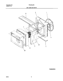 AIR HANDLING PARTS Diagram and Parts List for FAS225J2A3  Frigidaire Air Conditioner
