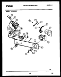 CONSOLE AND CONTROL PARTS Diagram and Parts List for AWP330H2W  Kelvinator Washer