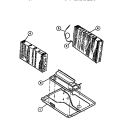 EVAPORATOR, CONDENSER, BASE, EVAPOR Diagram and Parts List for AR12ME8N1  Frigidaire Air Conditioner
