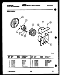 AIR HANDLING PARTS Diagram and Parts List for M418D2EA  Kelvinator Air Conditioner