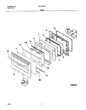 DOOR Diagram and Parts List for FEF379ACF  Frigidaire Range