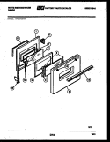 DOOR PARTS Diagram and Parts List for KF420GDD7  Frigidaire Range