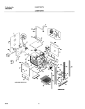 LOWER OVEN BODY Diagram and Parts List for PLEB27T8CCB  Frigidaire Wall Oven