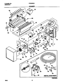 ICE MAKER Diagram and Parts List for FRS26WQHW2  Frigidaire Refrigerator
