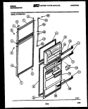 DOOR PARTS Diagram and Parts List for RT19F8WT3G  Gibson Refrigerator
