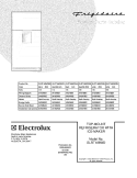 COVER Diagram and Parts List for GLRT188WDZB  Frigidaire Refrigerator