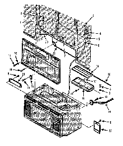 Installation Parts Diagram and Parts List for 5648775380  Kenmore Microwave