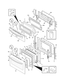 Part Location Diagram of 318939011 Frigidaire DOOR ASSEMBLY