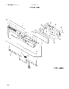 Control panel Diagram and Parts List for FGIP2468UD2A  Frigidaire Dishwasher