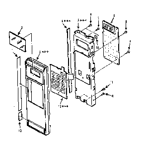 Control Panel Parts Diagram and Parts List for 5648804180  Kenmore Microwave